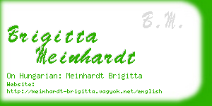 brigitta meinhardt business card